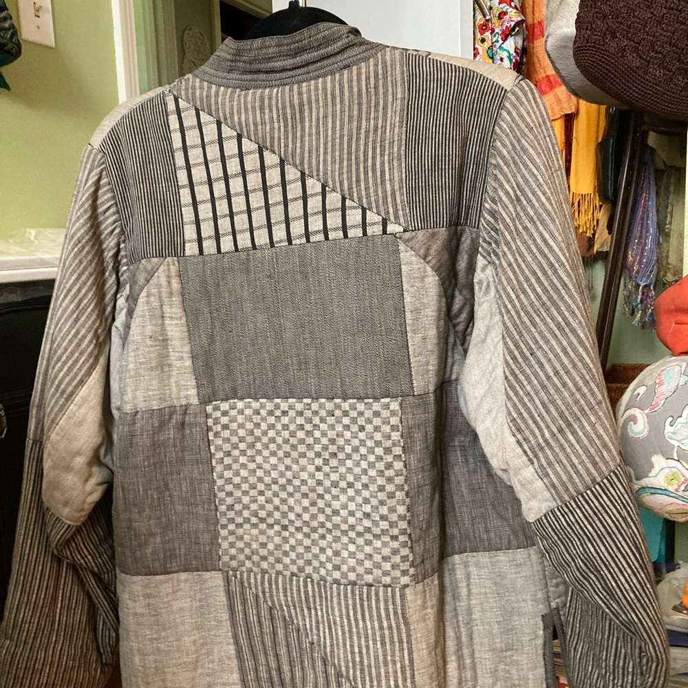 Patchwork Gray Women's Jacket - Picture 11 of 11